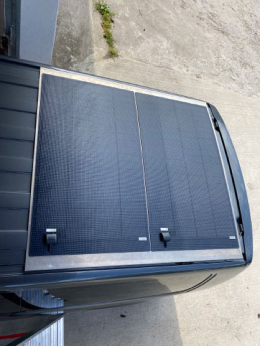 Nachrüstung Solarhalter für Solarplatte, Solarmodul VW Bus/Bullie