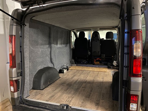 Innenausstattung Iveco mit Filz