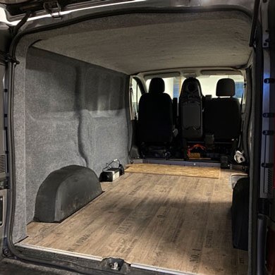 Innenausstattung Iveco mit Filz