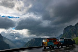 Norwegen - VW T3 Syncro über Fjord